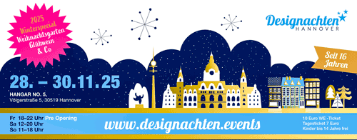 Flyer mit Stadtsilouette von Hannover